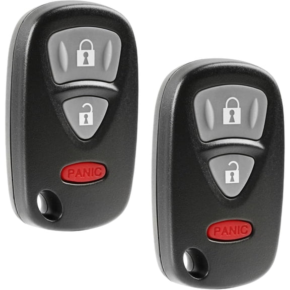 Key Fob Keyless Entry Remote fits 2007-2009 Suzuki SX4 / 2006-2012 Grand Vitara (KBRTS005), Set of 2