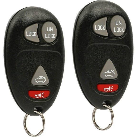 Key Fob Keyless Entry Remote fits Buick Century Regal Rendezvous/Oldsmobile Intrigue/Pontiac Aztek Grand Prix 2001 2002 2003 2004 2005 2006 2007 (L2C0007T), Set of 2