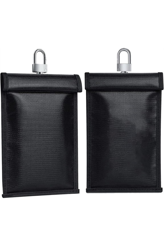 Key Fob Protector, 3.9" X 8" Large Fireproof & Water Pouch for Car Keys, Car RFID Signal Blocking Pouch, Car Security