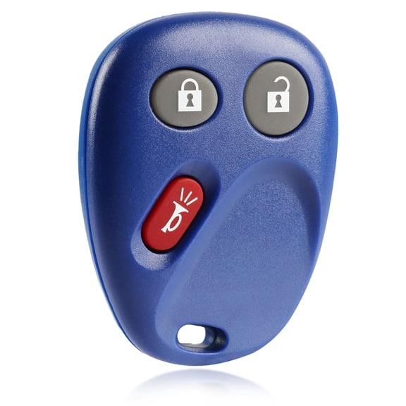 Key Fob Remote 3-Button Replacement for 2002-2009 Chevrolet Trailblazer GMC Envoy Isuzu Ascender Oldsmobile Bravada Buick Rainier Saab 9-7X - Blue (15008008)