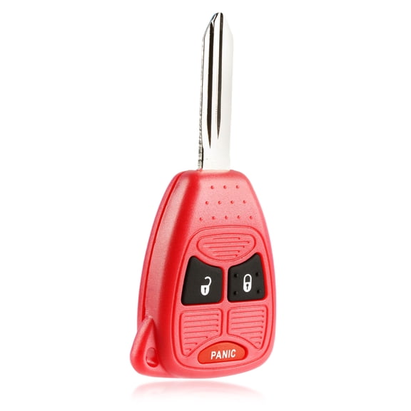 Key Fob Remote 3-Button Replacement for 2005-2016 Chrysler Dodge Jeep - Red (OHT692427AA)