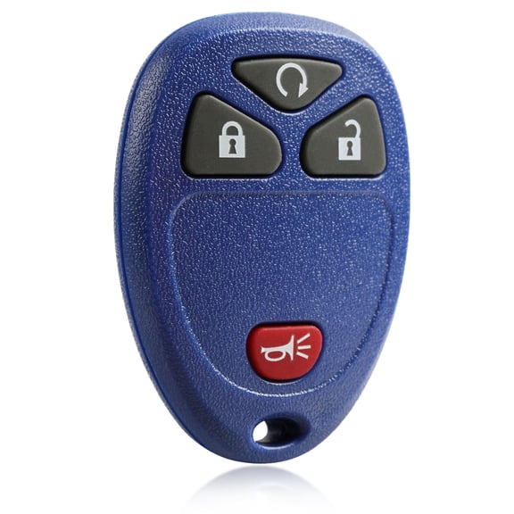 Key Fob Remote 4-Button Replacement for 2005-2010 Buick Terraza Chevrolet HHR Uplander Pontiac Montana Saturn Relay - Blue (15114374)