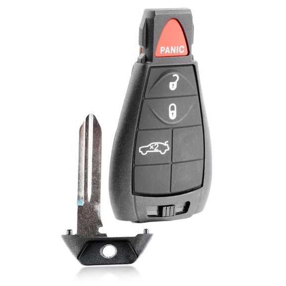 Key Fob Remote 4-Button Replacement for 2008-2014 Chrysler 300 Dodge Charger Challenger Magnum (IYZ-C01C, M3N5WY783X, Keyless Go)