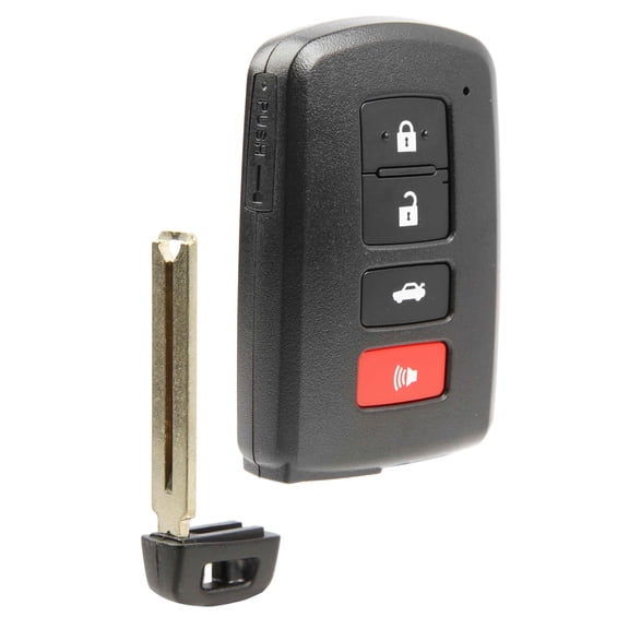 Key Fob Remote 4-Button Replacement for 2012-2020 Toyota Avalon Camry Hybrid Corolla LE SE (HYQ14FBA, 0020)