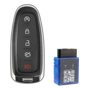 Key Fob Remote 5-Button Replacement for 2011-2020 Ford Explorer Expedition Flex Focus BEV Lincoln MKS MKT MKX (M3N5WY8609) with a Single Use OBD DIY Self Programmer Key Fob Remote Programming Tool