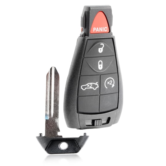 Key Fob Remote 5-Button Replacement for 2008-2014 Chrysler 300 Dodge Challenger Charger Magnum (IYZ-C01C, M3N5WY783X, Keyless Go)
