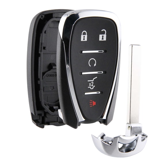 Key Fob Remote 5btn Suv Shell Case Replacement for 2018-2024 Chevrolet Blazer Traverse Equinox Trailblazer (HYQ4EA, HYQ4AA)