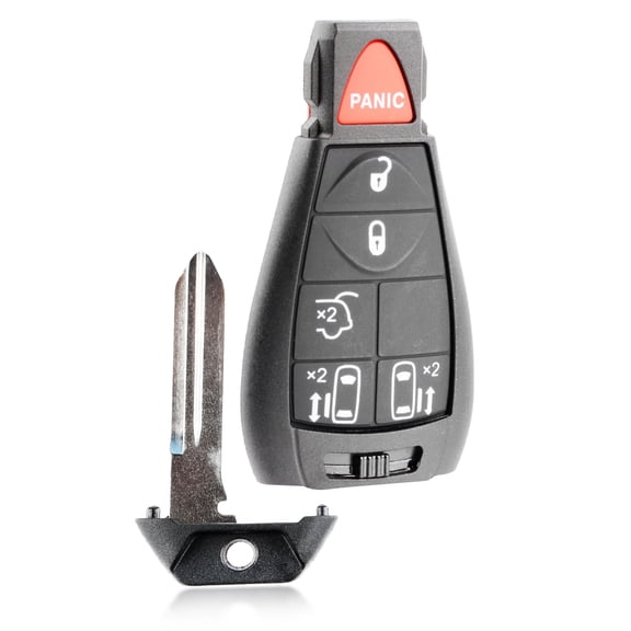 Key Fob Remote 6-Button Replacement for 2011-2016 Chrysler Town and Country (IYZ-C01C, M3N5WY783X, Keyless Go)