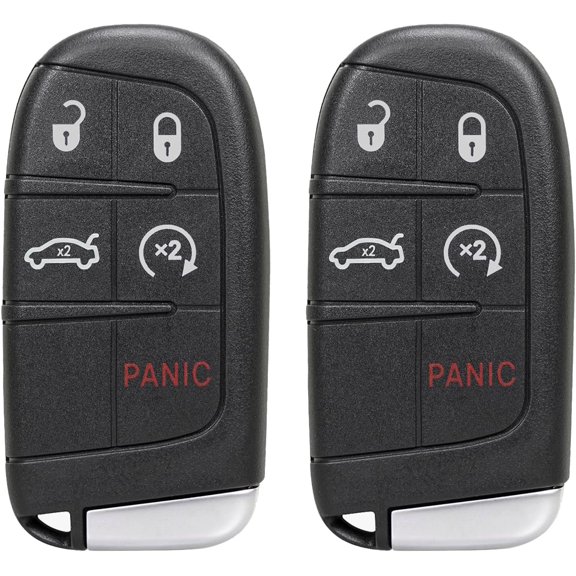 Key Fob Remote Replacement Fits for Chrysler 300 Charger 2011 2012 2013 2014 2015 2016 2017 2018 Challenger 2015-2018 Dart 2014-2016 Keyless Entry Remote Car Smart Key M3N-40821302 (Pack of 2)