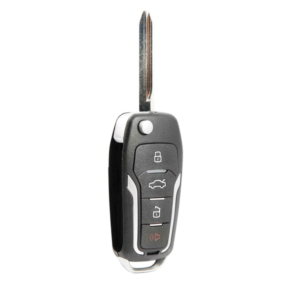 Key Fob Remote Replacement Flip 4-Button for 2013-2018 Ford C-Max Escape F150 Focus Transit Connect (OUCD6000022, 80 Bit)