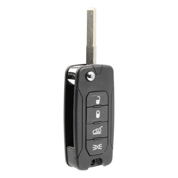 Key Fob Remote Replacement Flip Led for 2015-2019 Jeep Renegade (2ADFTFI5AM433TX, 48 AES)