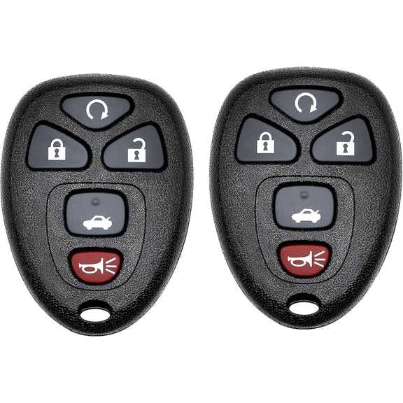 Key Fob Replacement for 06-10 Chevy Cobalt/ 04-12 Malibu/ 07-09 Pontiac G5/ 05-10 G6/ 05-08 Grand Prix/ 07-10 Saturn Aura Sky/ 05-09 Buick Car Keyless Remote, KOBGT04A, 5 Btn, 2Pcs