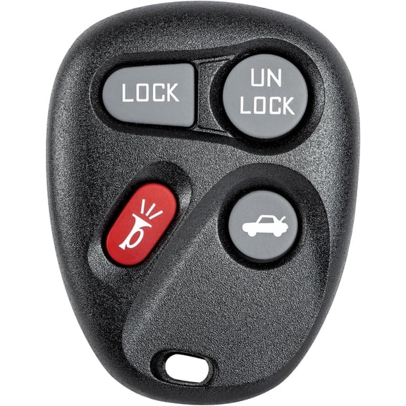 Key Fob Replacement for 2001-2005 Chevrolet Impala Monte Carlo Safari Savana/Buick Cadillac Oldsmobile Pontiac Car Keyless Entry Remote Control, KOBLEAR1XT KOBUT1BT, 4 Btn