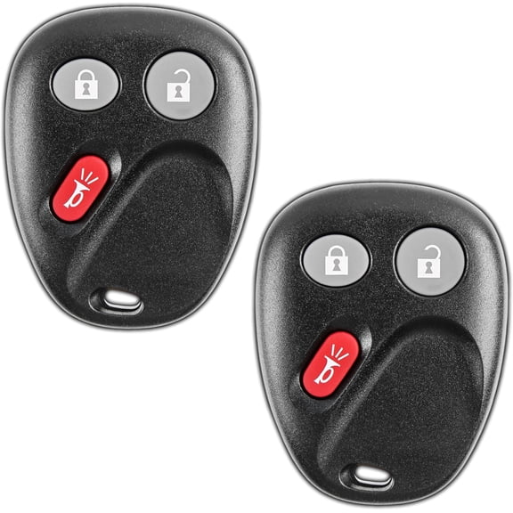 Key Fob Replacement for 2003 2004 2005 2006 2007 Chevrolet Chevy Silverado Suburban Tahoe GMC Sierra Yukon Cadillac Escalade Hummer H2 Keyless Remote Control, 3-Button LHJ011-2 Pack
