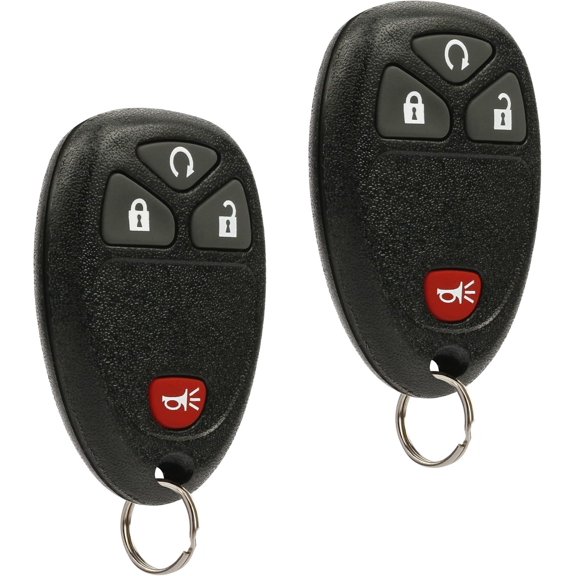Key Fob Replacement for 2006-2010 Chevy HHR/ 05-08 Uplander/ 05-07 Buick Terraza & Saturn Relay/ 05-06 Montana Car Keyless Entry Remote Control, KOBGT04A, 4 Btn, 2Pcs