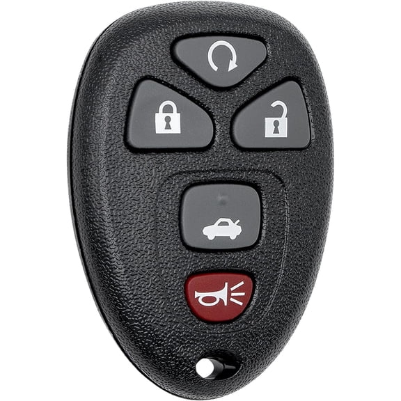 Key Fob Replacement for 2006-2013 Chevrolet Impala/ 05-07 Monte Carlo/ 06-11 DTS & Buick Lucerne Car Keyless Entry Remote Control, OUC60221, 5 Buttons