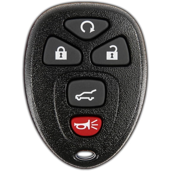 Key Fob Replacement for 2007 2008 2009 2010 2011 2012 2013 2014 2015 2016 2017 Buick Cadillac Chevrolet Chevy GMC Saturn Remote, 5-Button 15913415, Locksmith Required 2011+