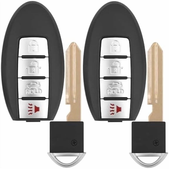 Key Fob Replacement for 2007-2012 Nissan Altima/ 09-14 Maxima & Murano/ 09-12 Infiniti FX35/ 08-13 G37/ 09-13 FX50/ 14-16 Q60 QX70/ 11-12 G25/ 07-08 G35, KR55WK48903 KR55WK49622,4 Buttons,2Pcs