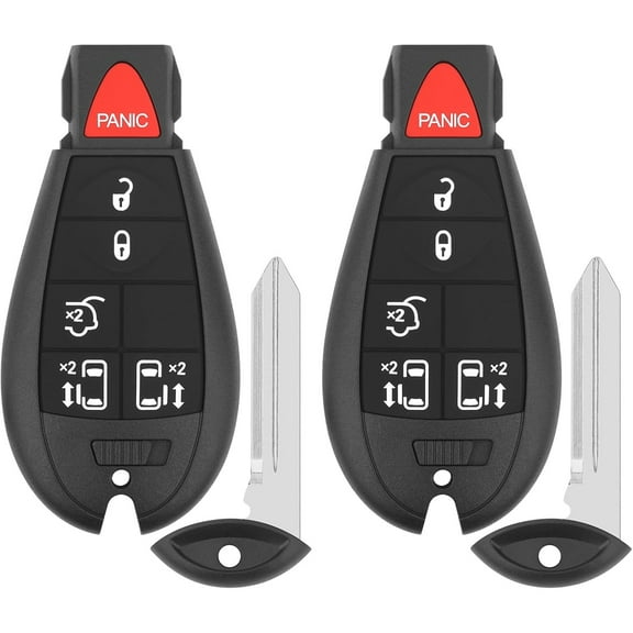 Key Fob Replacement for 2008-2020 Grand Caravan/ 2008-2016 Chrysler Town and Country Car Keyless Entry Remote Control, M3N5WY783X IYZ-C01C, 6 Btn, 2Pcs