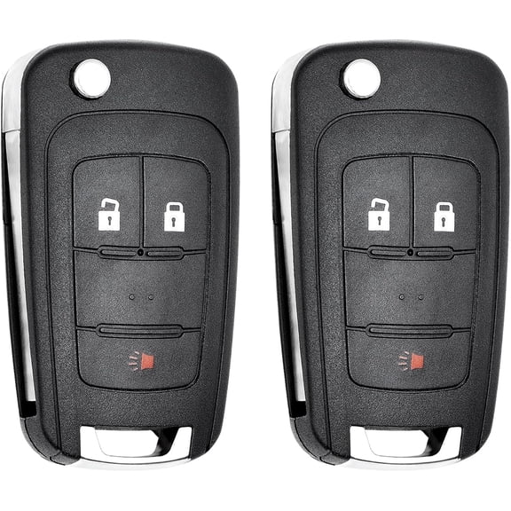 Key Fob Replacement for 2010-2019 Chevrolet Equinox & Terrain/ 12-17 Sonic/ 16-17 Spark/ 15-18 Trax/ 14-18 Buick Encore Car Keyless Entry Remote Control, OHT01060512, 3 Buttons, 2Pcs