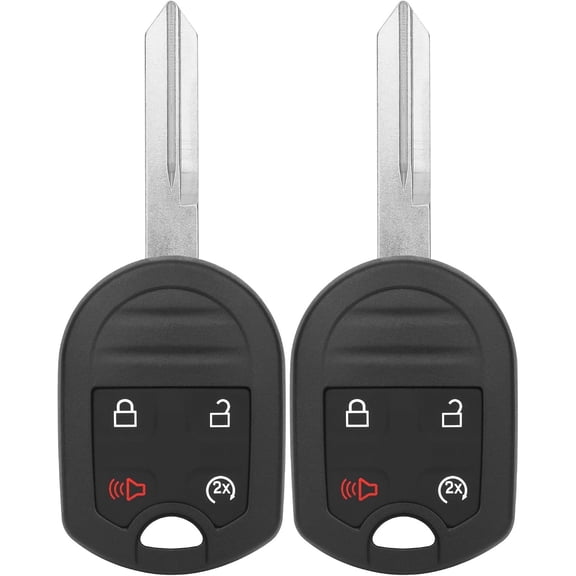 Key Fob Replacement for 2011-2014 Ford F150/ 11-16 F250 F350/ 09-17 Expedition/ 13-15 Explorer/ 07-15 Lincoln MKX/ 14-17 Navigator Car Keyless Remote Start, OUC6000022, 4 Btn, 2Pcs