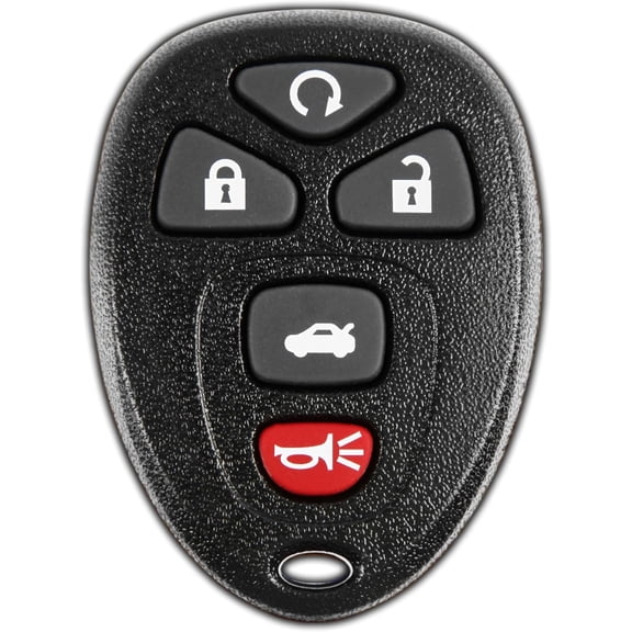Key Fob Replacement for 2015 2006 2007 2008 2009 2010 2011 2012 2013 Buick Lucerne Cadillac DTS Chevrolet Chevy Impala Monte Carlo Remote, 5-Button 15912860, Locksmith Required 2011+