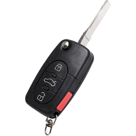 Key Fob Replacement for Audi A4 A6 A8 S4 S6 S8 TT RS6 Cabriolet 1997-2005 - Keyless Entry Remote Control Car Flip Key Fobs (MYT8Z0837231,4D0837231E, 4D0837231P)