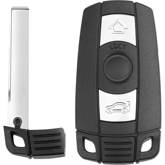 Key Fob Replacement Fits for 2006-2011 BMW 3 5 Series- 325i, 328i, 330i, 335i, 525i, 528i, 530i, 535i, 550i & More- Keyless Entry Remote Control Start Car Key Fobs, KR55WK49127, KR55WK49123