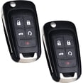 thumbnail image 1 of Key Fob Replacement Fits for Chevy Cruze Equinox Camaro Impala Malibu Sonic Buick Regal Verano Encore Lacrosse GMC Terrain 2010-2021 OHT01060512 Keyless Entry Remote Control 13504199 Pack of 2 5BTN, 1 of 1
