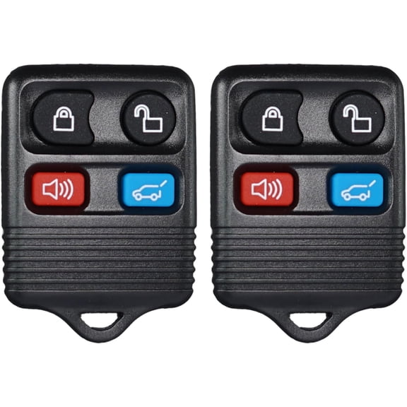 Key Fob Replacement Fits for Ford Explorer Expedition 2000-2010 Lincoln Aviator Navigator Mercury Mountaineer Keyless Entry Remote Control CWTWB1U322 1L2T-15K601-AA 315 MHz 4 Buttons Set of 2