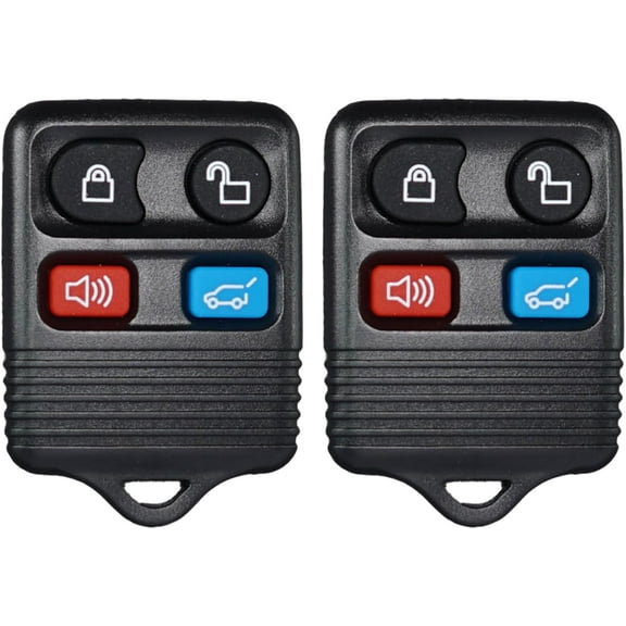 Key Fob Replacement Fits for Ford Explorer Expedition 2000-2010 Lincoln Aviator Navigator Mercury Mountaineer Keyless Entry Remote Control CWTWB1U322 1L2T-15K601-AA 315 MHz 4 Buttons Set of 2
