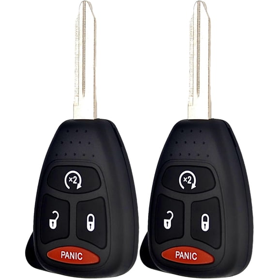 Key Fob Replacement Fits for Wrangler Compass Patriot Caliber Nitro Chrysler Aspen Smart Car Keyless Entry Remote Control Start Key Fob (FCC ID:KOBDT04A,OHT692427AA 2Packs
