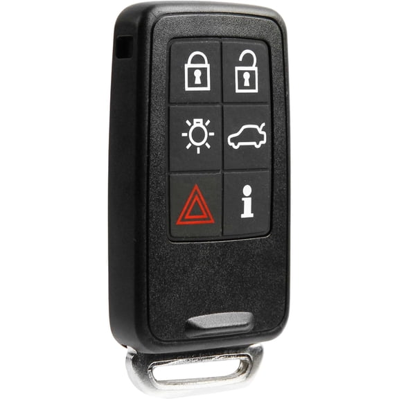 Key Fob Replacement Keyless Entry Remote for 2007 2008 2009 2010 2011 2012 2013 2014 2015 2016 2017 2018 Volvo S60 S80 V60 V70 XC60 XC70 6-Button Smart Key (KR55WK49266, 30659498)