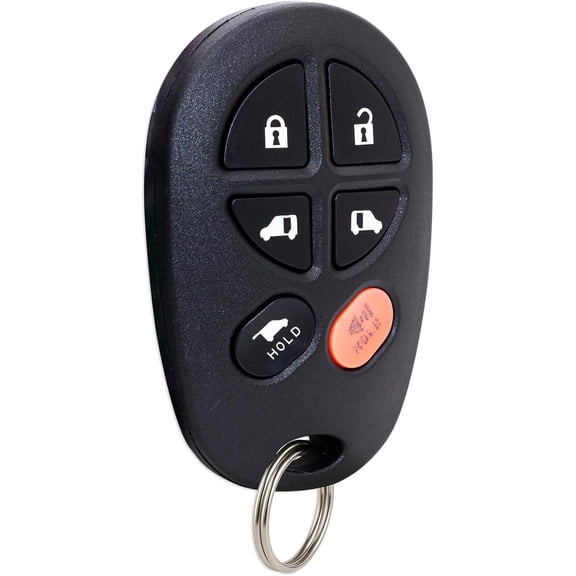 Key Fob Replacement Keyless Entry Remote Compatible with 2004-2018 Toyota Sienna FCC ID GQ43VT20T, 6 Buttons