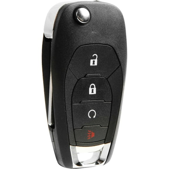 Key Fob Replacement Keyless Entry Remote Start for 2019 2020 2021 2022 Chevrolet Sonic Trax Spark 4-Button Flip Key (LXP-T003, 13530752)