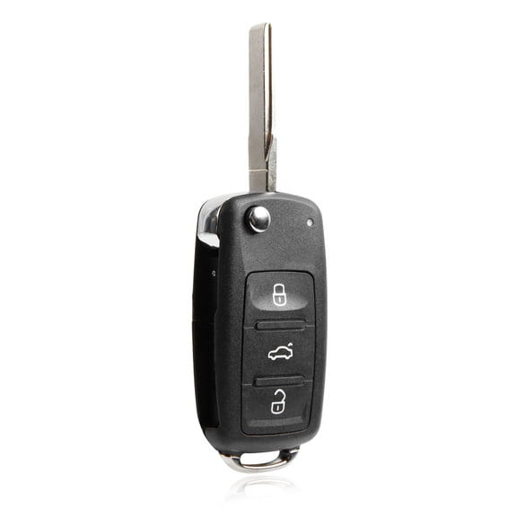 Key Fob Replacement Keyless Entry Remote for 2012-2021 Volkswagen Beetle Jetta Passat Tiguan 4-Button Flip Key (NBGFS93N, 5K0837202EC)