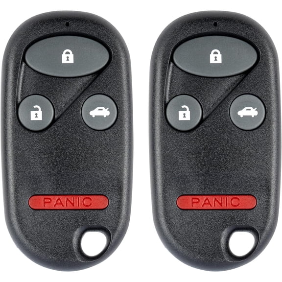 Key Fob Replacement for 1998-2002 Honda Accord/ 1999-2003 TL Car Keyless Entry Remote Control, KOBUTAH2T, 4 Buttons, 2Pcs