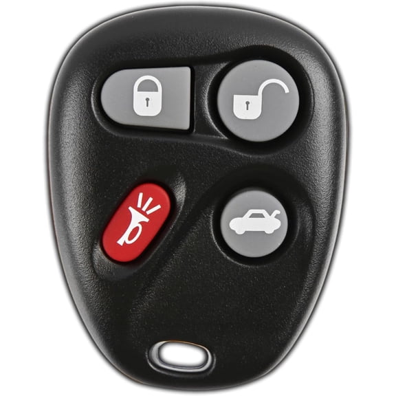 Key Fob Replacement for 2001 2002 2003 2004 2005 Buick Cadillac Chevrolet Chevy Oldsmobile Pontiac Remote, 4-Button 25695954, Locksmith Required