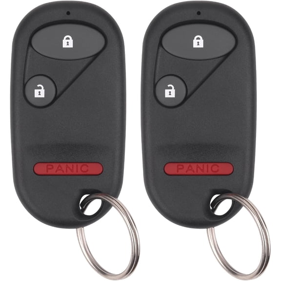 Key Fob Replacement for 2001-2005 Honda Civic EX LX DX/ 2003-2007 Pilot Car Keyless Entry Remote Control,NHVWB1U523, NHVWB1U521,3 Buttons, 2Pcs