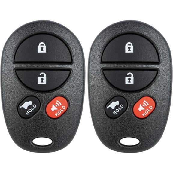 Key Fob Replacement for 2004-2008 Toyota Solara/ 05 06 07 08 Avalon Car Keyless Entry Remote Control, GQ43VT20T, 4 Buttons, 2Pcs Simple Setup