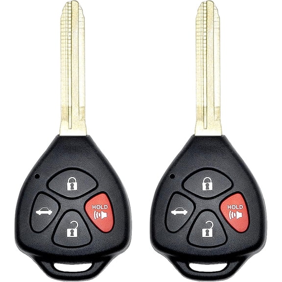 Key Fob Replacement for 2007-2011 Toyota Camry Car Keyless Entry Remote Control, HYQ12BBY, 4 Buttons, 2Pcs