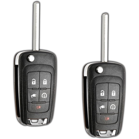 Key Fob Replacement for 2011 2012 2013 2014 2015 Chevrolet Volt Proximity Keyless Remote Control, 5-Button OHT05918179 - 2 Pack