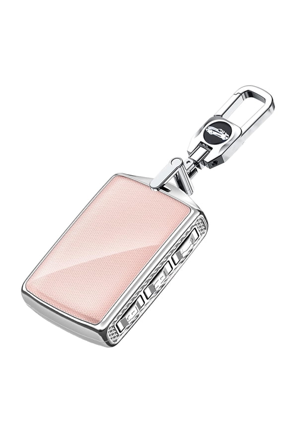 Key Fob Shell with Keychain Compatible with Volvo Key Remote Glossy Car Key Cover Light Key Bag for S60 S90 XC40 XC60 XC90 V60 V90 Polestar 1 Polestar 2 2018-up Car Accessories