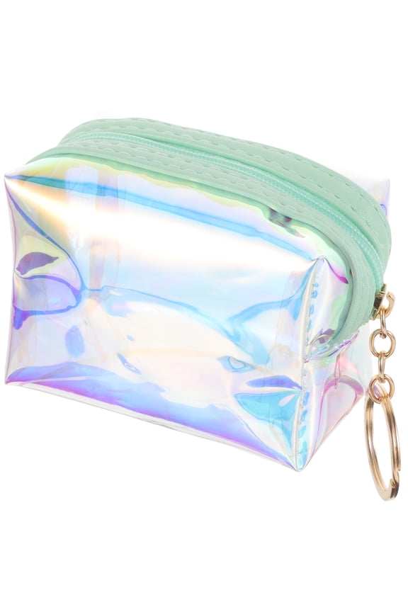 Light Green Keychain Wallet Coin Purse with Durable Construction for on The Go