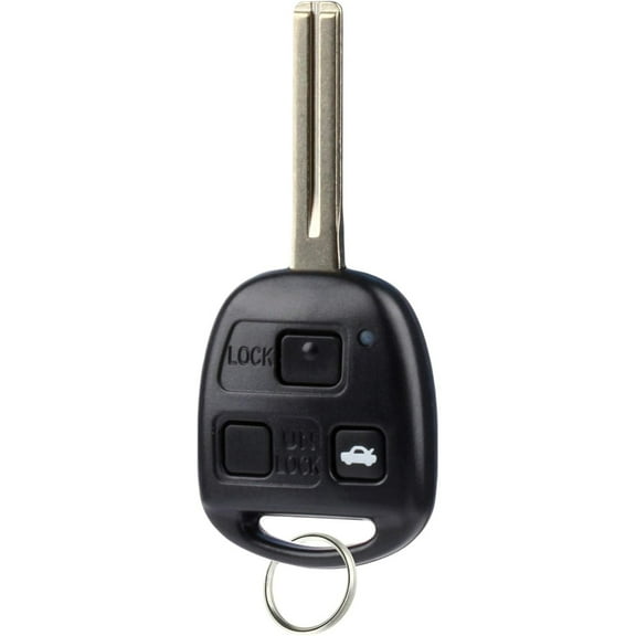 Key Fob fits 1997-2005 Lexus ES300, GS300, GS400, GS430, IS300, LS400 Keyless Entry Remote (HYQ1512V) - Black Plastic 4-Button Sedan, SUV Remote