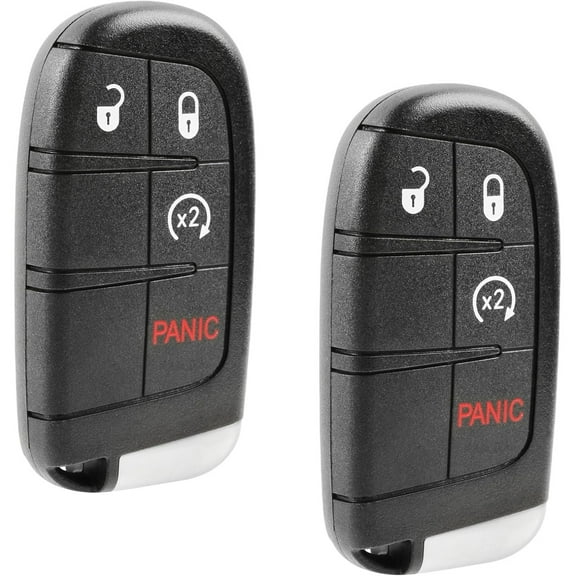 Easy to Use Key Fob fits 2011-2018 Journey / 2014-2019 Durango Keyless Entry Smart Remote (M3N-40821302) 2-Pack
