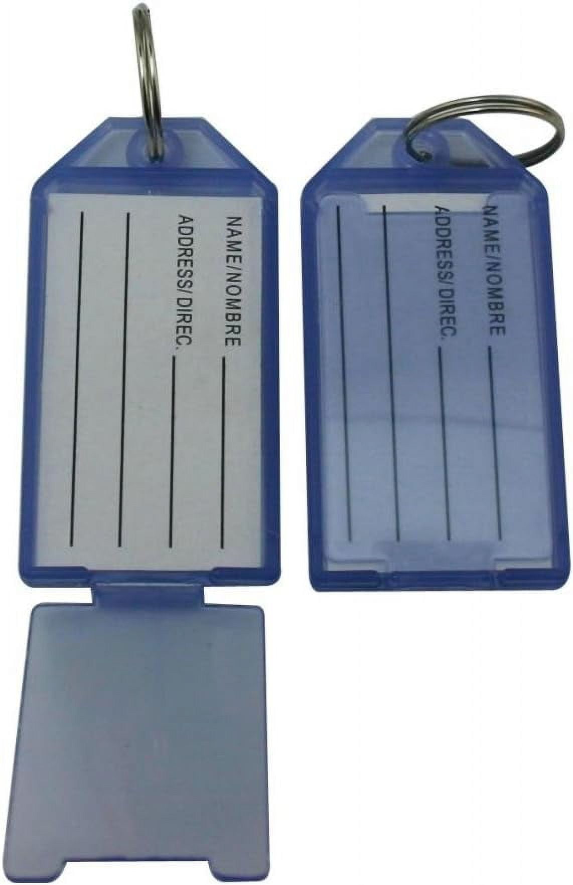 Key Fobs Luggage ID Tags with on off Window 2.2" X1.2" Color