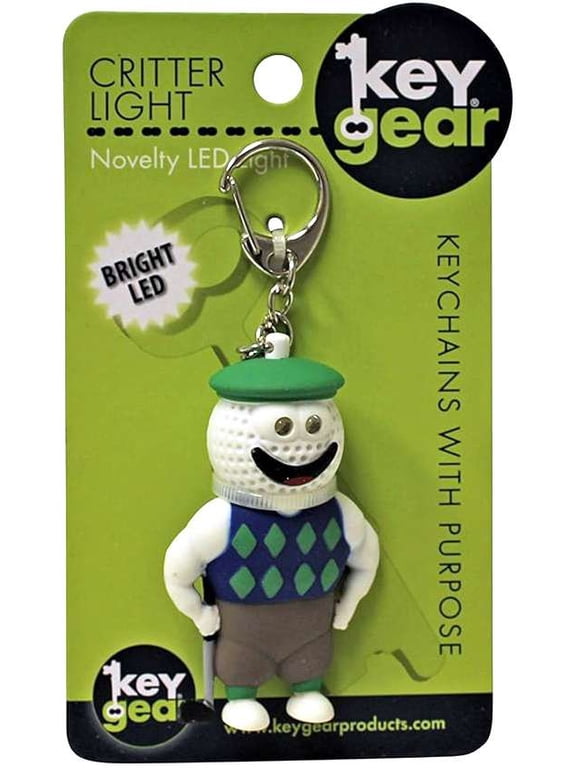 Key Gear Critter Light Golf Champ Novelty LED Light Keychain