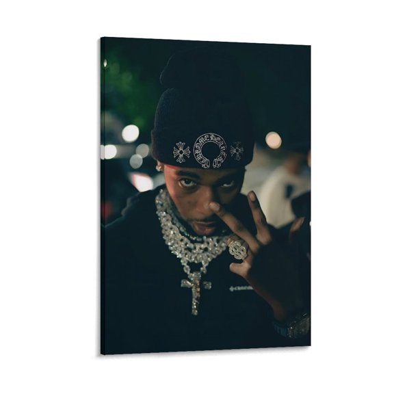 Key Glock Rapper Boy Cool Art Poster Home Decor Poster Wall Art Hanging Picture Print Bedroom Decorative Painting Posters Room Aesthetic 16x24inch(40x60cm)