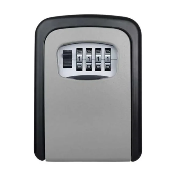 Aluminum Alloy Key Safe: Weatherproof Wall Mount Key Lock Box For Outdoor & Indoor Use, Customizable Secure Combination, Spacious Storage, Heavy Duty, Easy Installation, Suitable